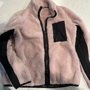 Calvin Klein Blush Pink Sherpa Jacket